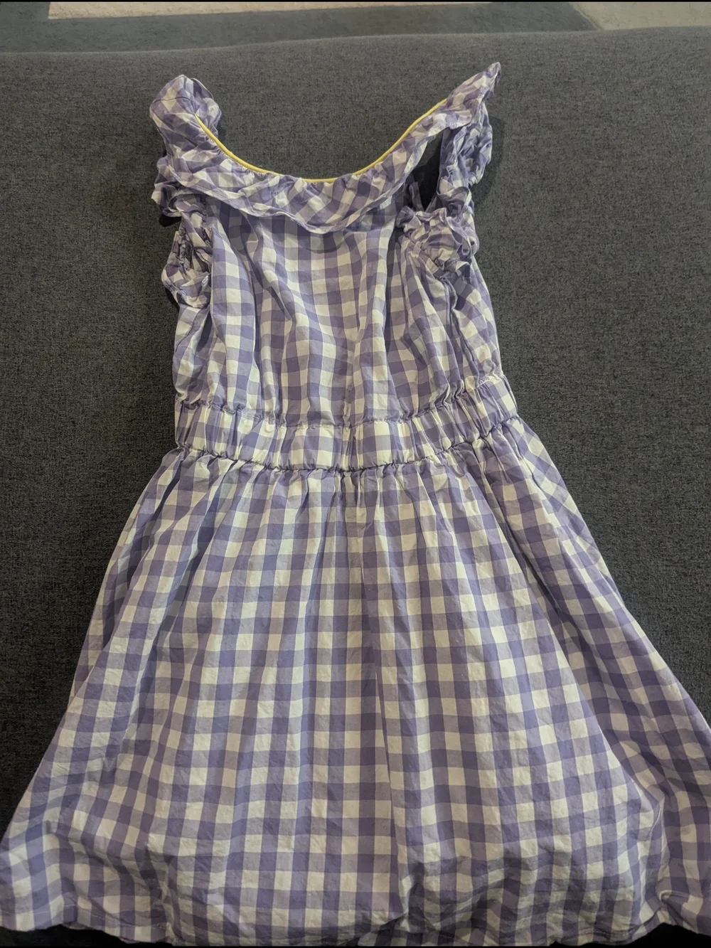 Crewcuts Lavender Gingham Ruffle Sundress